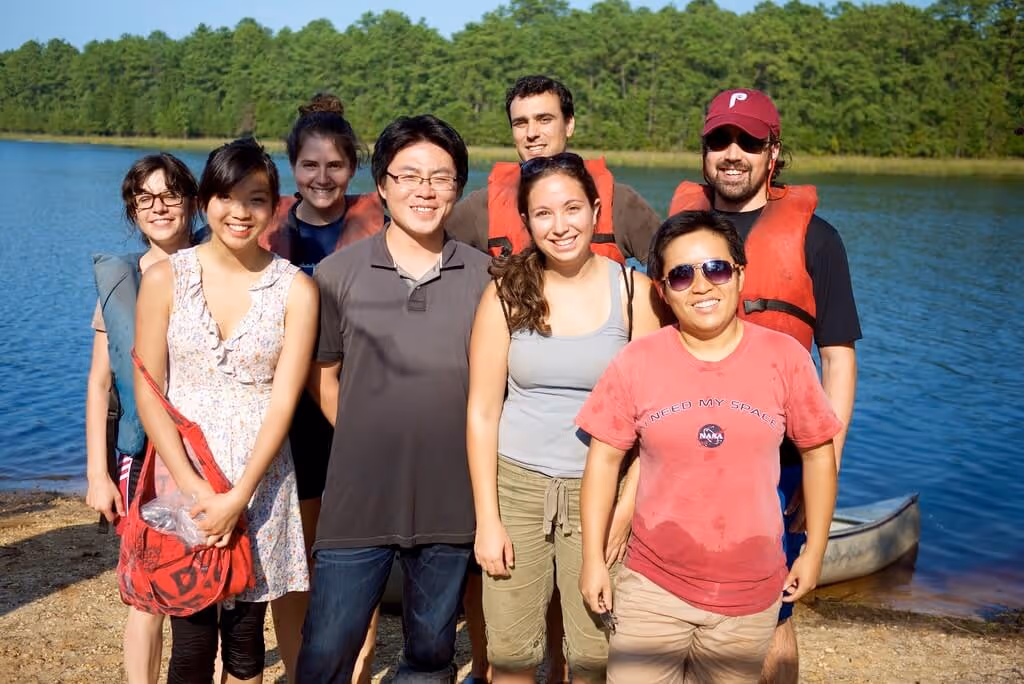 Group photo of lab members, 2011