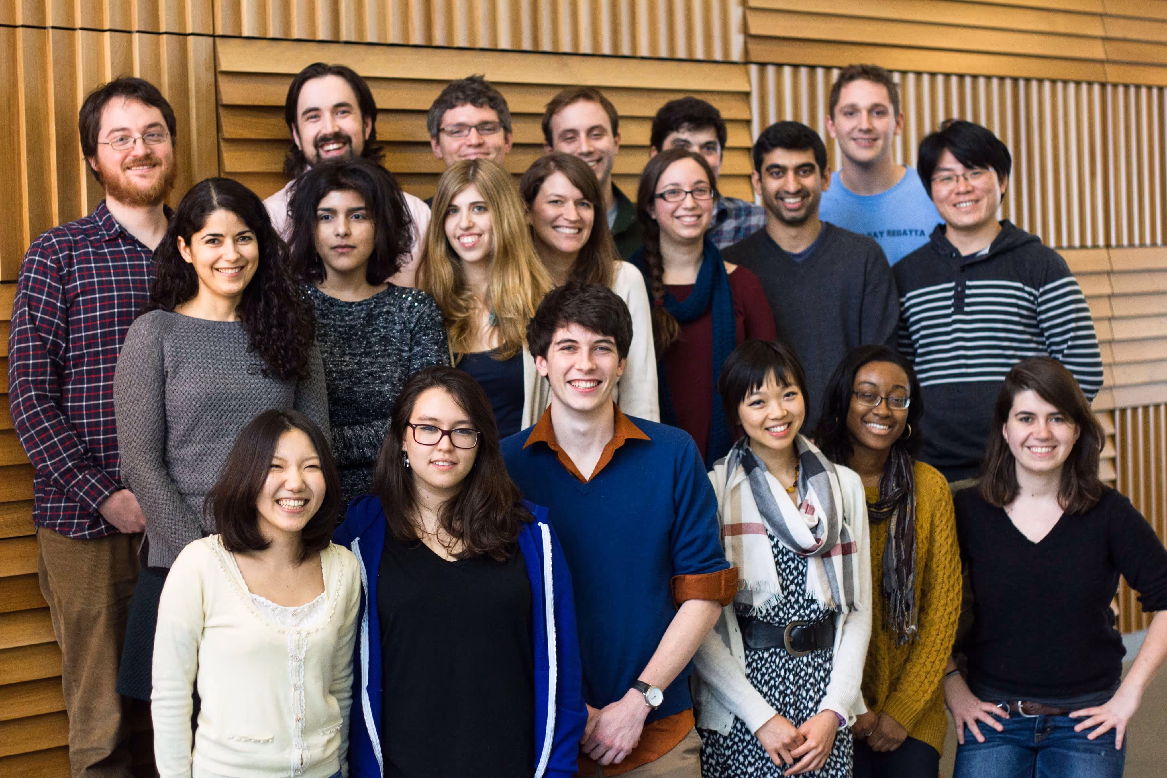 Group photo of lab members, 2015