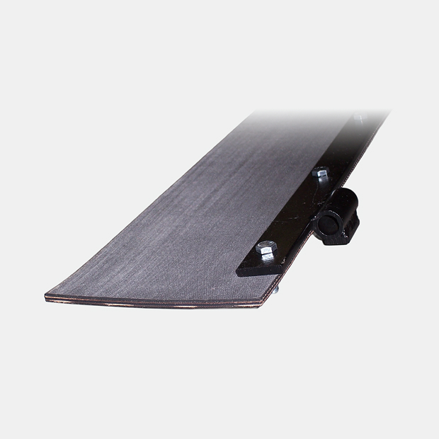 Mobil street sweeper rubber squeegee blade.