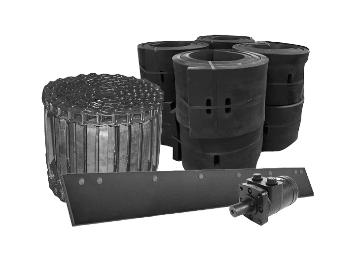 Snow plow and spreader replacement parts.