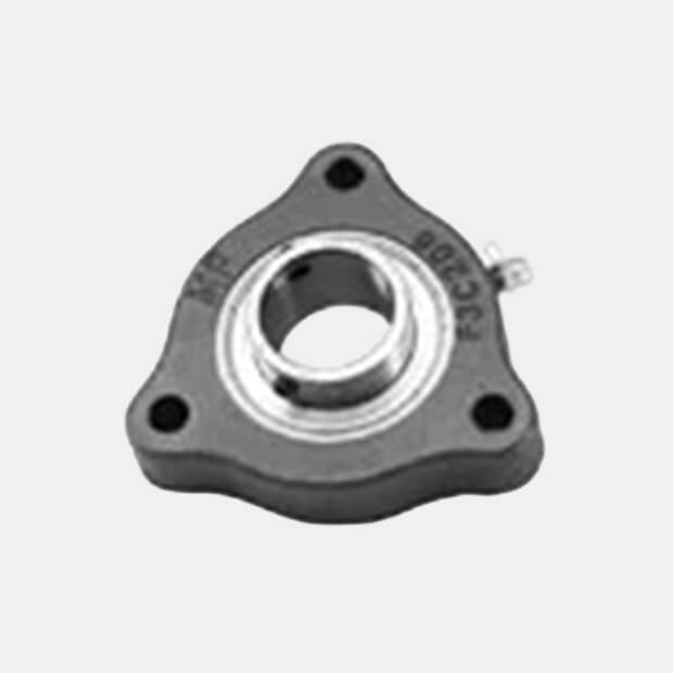 Salt spreader 3-bolt flange bearing.