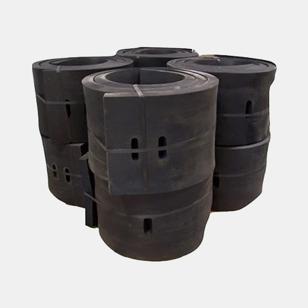 Snow plow rubber cutting edge.