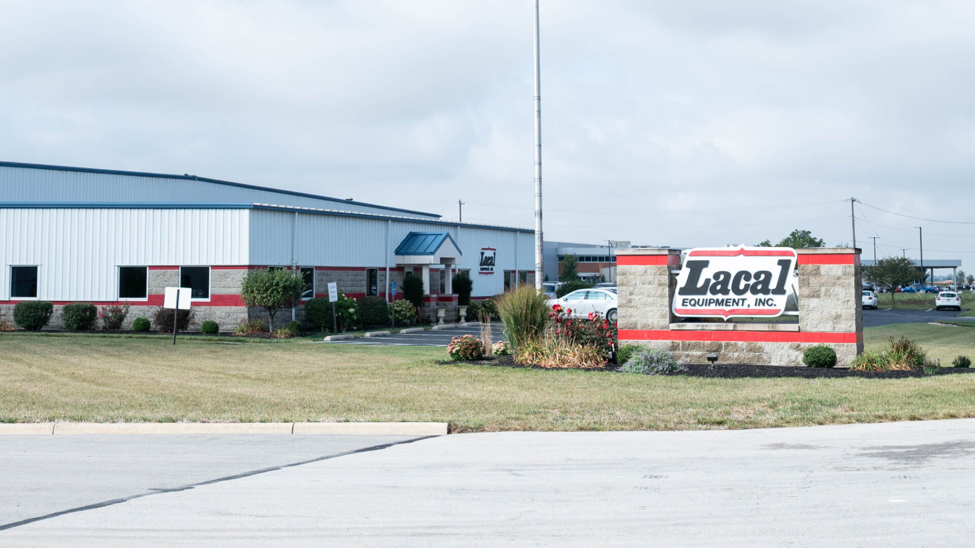 Lacal Equipment building and sign.
