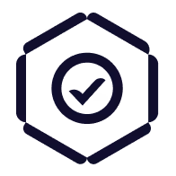 Hexagon check icon