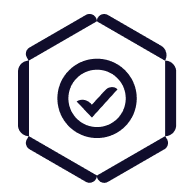 Hexagon check icon