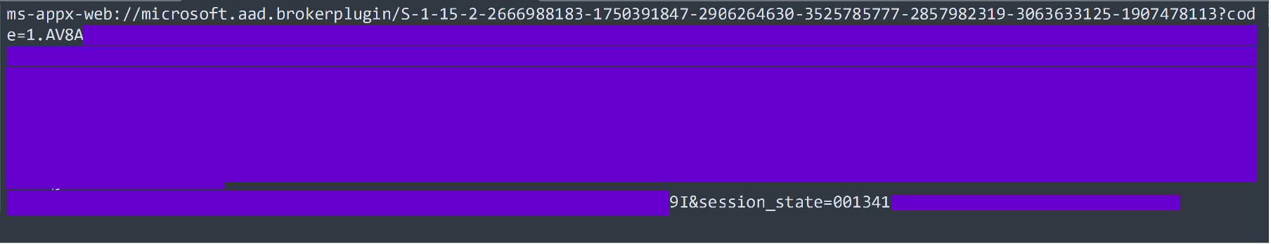 Expected redirect URI result