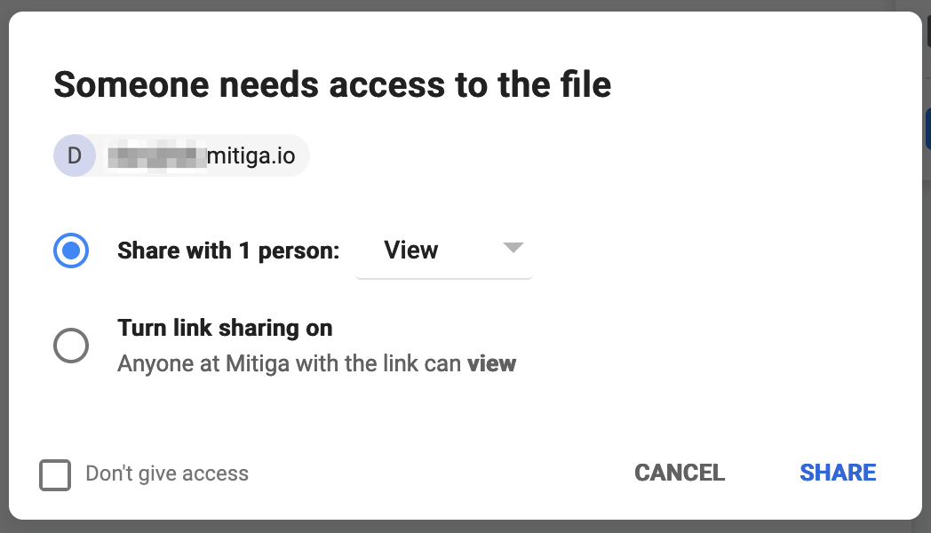 Someone needs access to the file