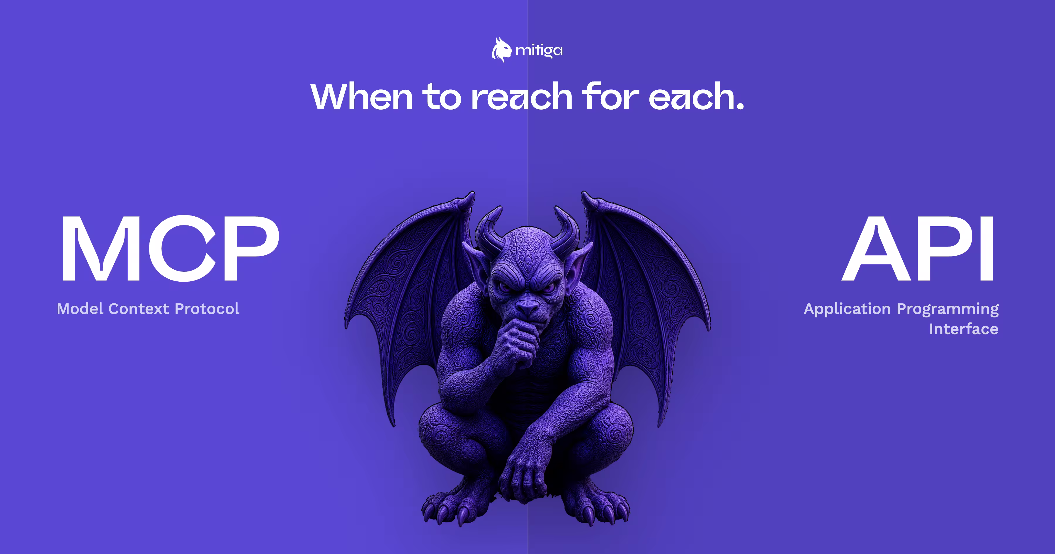 Illustration of a purple gargoyle crouched at the base of a stone path. An ornate path streams above, led by a star, signifying the gap between discovery and the fix.