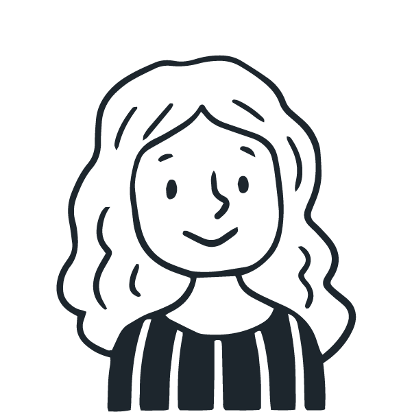 Friendly customer illustration used as testimonial icon