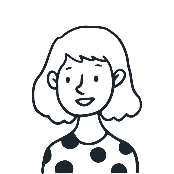 Friendly customer illustration used as testimonial icon