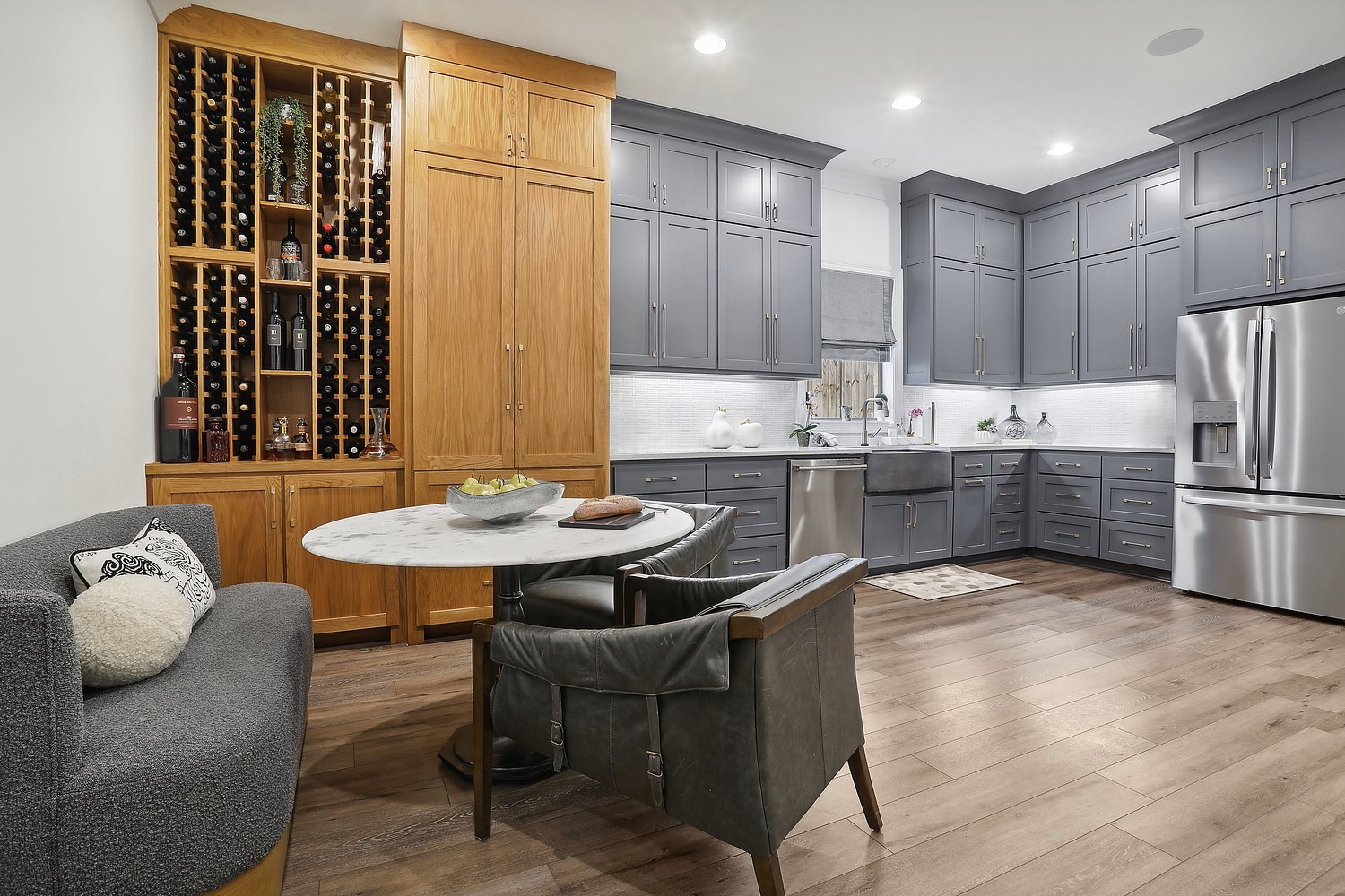 blue kitchen cabinets |  Britt Hill Interiors | Baton Rouge, LA