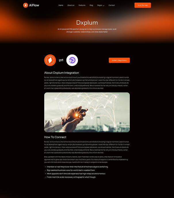 Alflow Webflow Template Image
