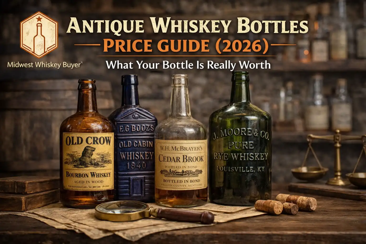 Antique Whiskey Bottles Price Guide