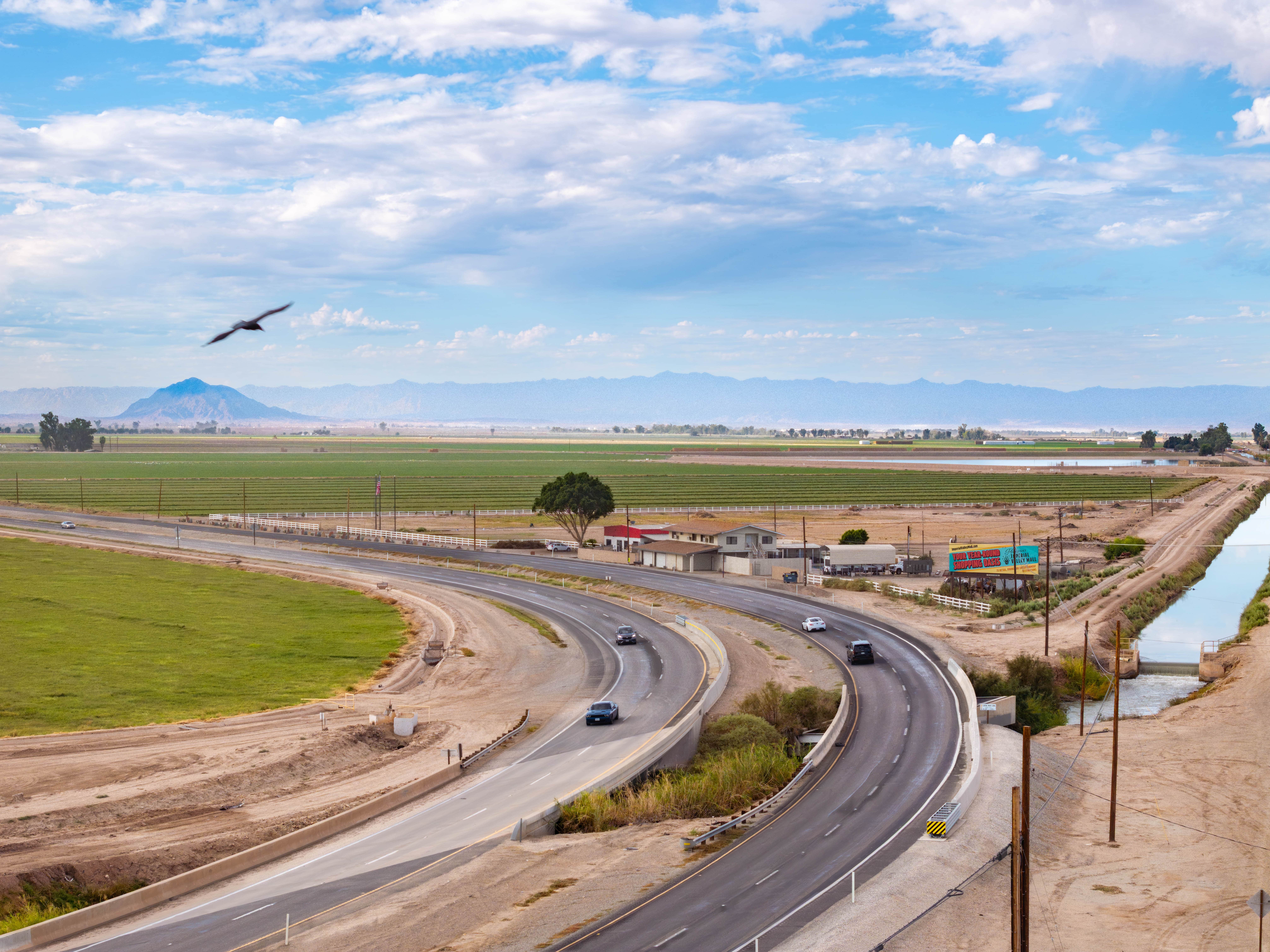 Static Billboard Displays Across Imperial Valley