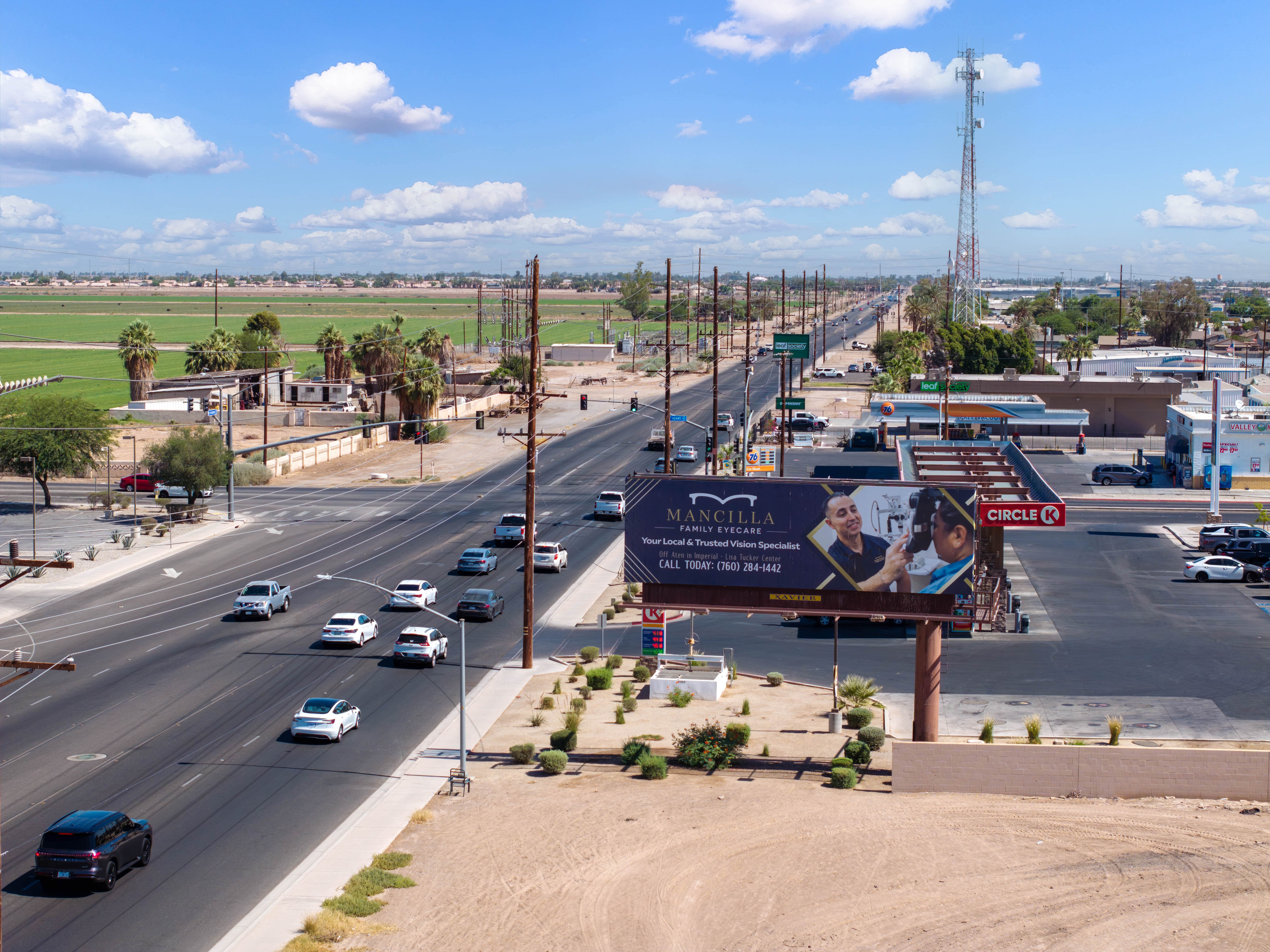 Static Billboard Displays Across Imperial Valley