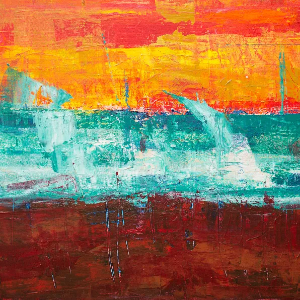 Abstract textured painting