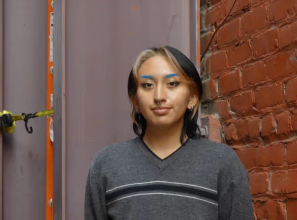 Photo of intern Luci Barranco with mask off