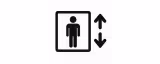 Elevator universal symbol - Calder & Lane
