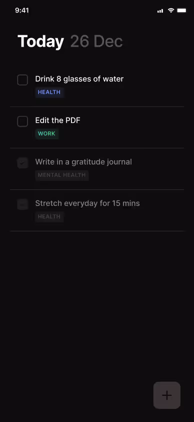 App Screenshot Tasks Today
