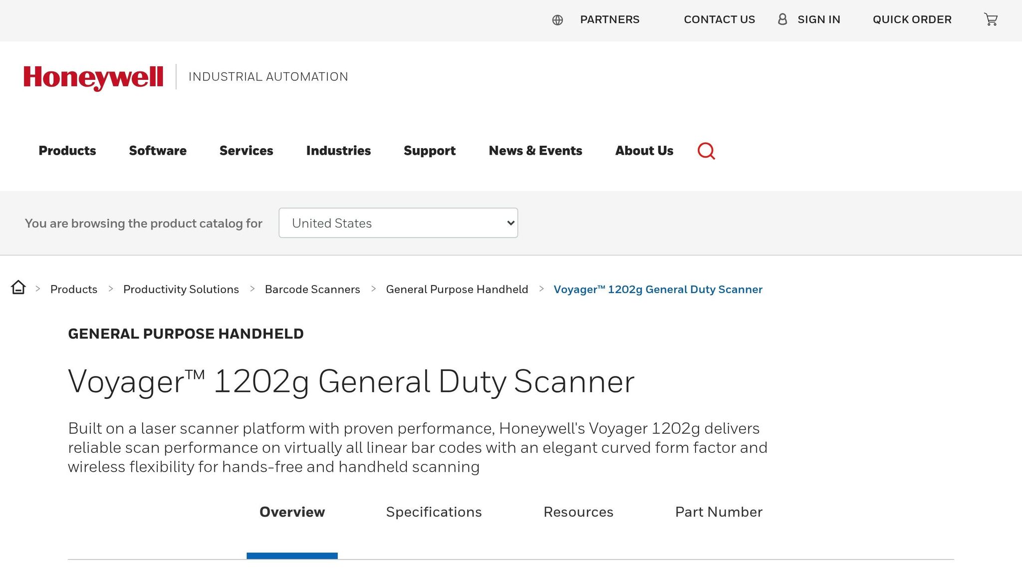 Honeywell Voyager 1202G