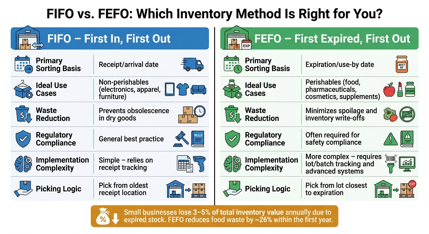 FIFO vs. FEFO: Inventory Management Comparison