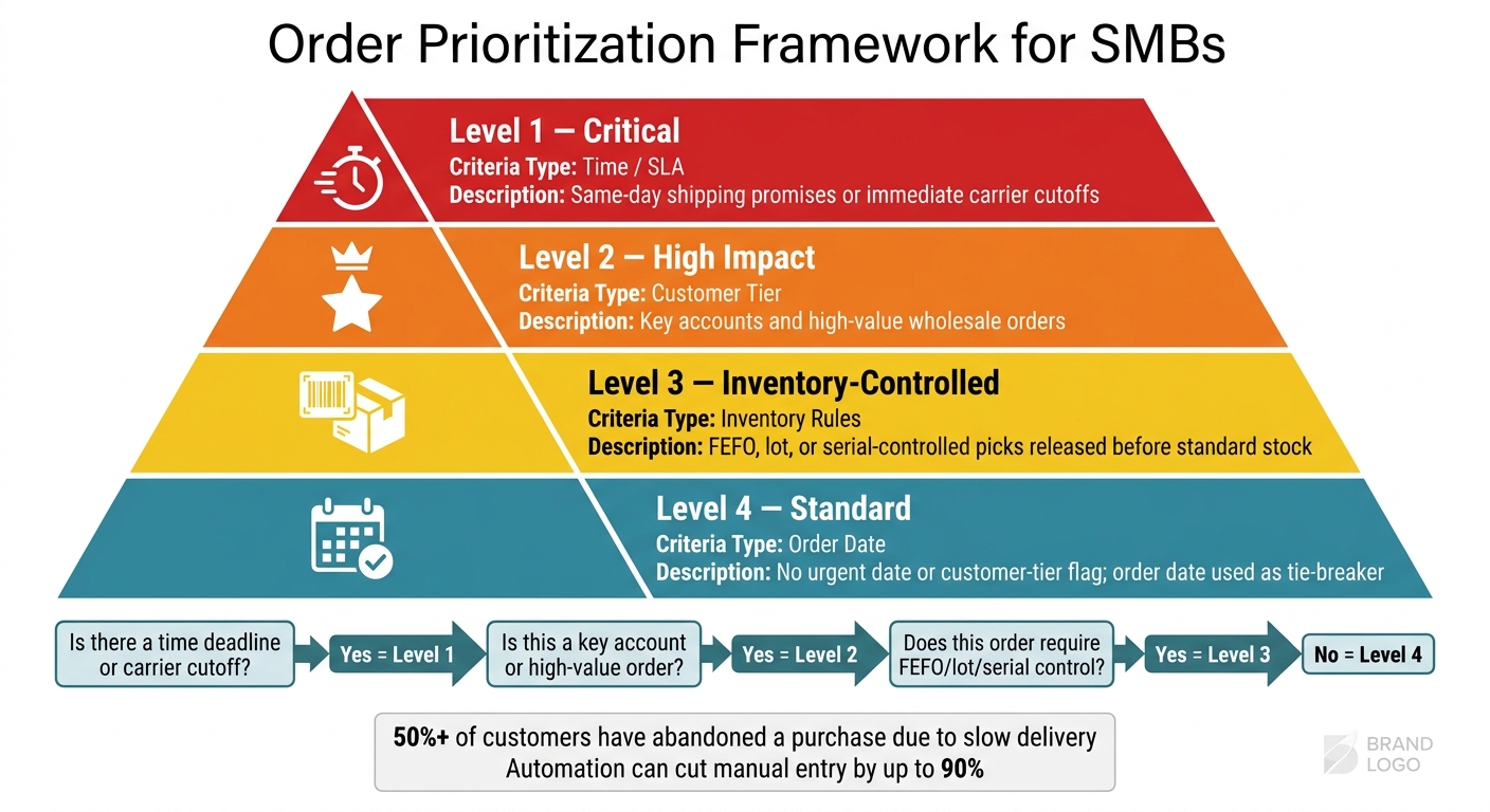 Order Prioritization Framework for SMBs: 4-Level Priority System