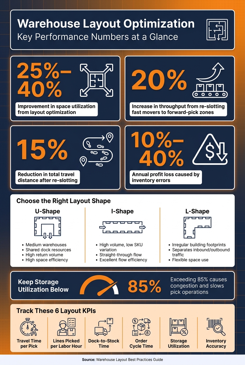 Warehouse Layout Optimization: Key Stats & Impact Numbers