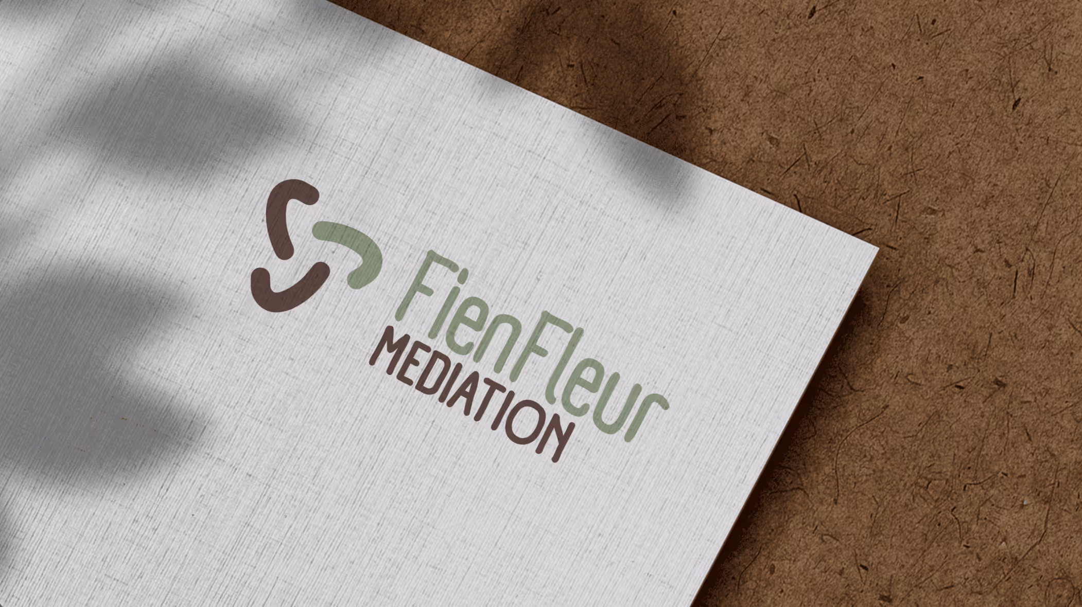 FienFleur mediation logo design concepts, business card, designed by Jacobs Development