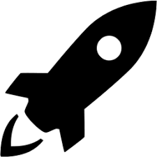 An image of a rocket to represent speed