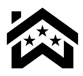 BIAW Simple house Logo in black
