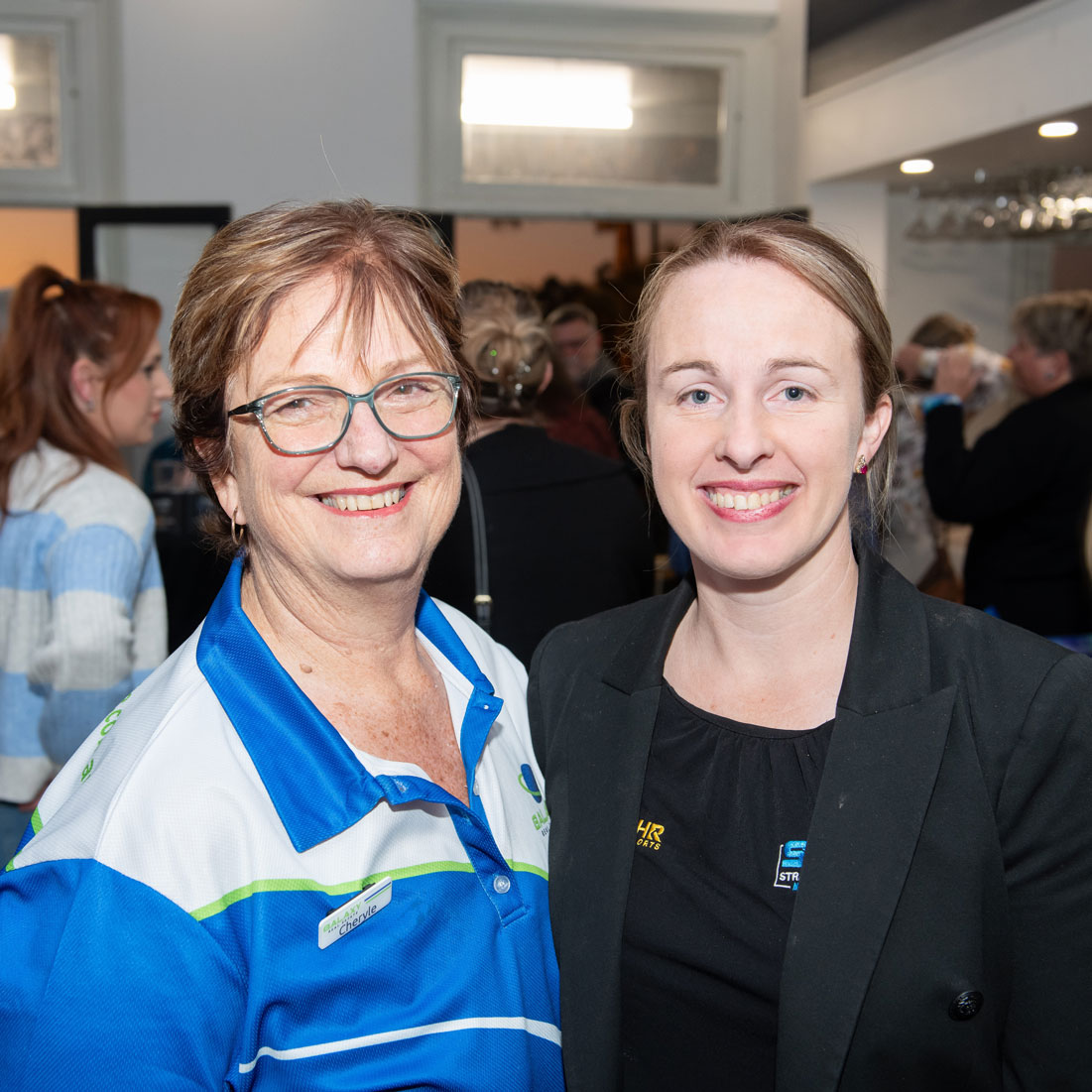 Photo of 2 people at a Networking and Nibbles event