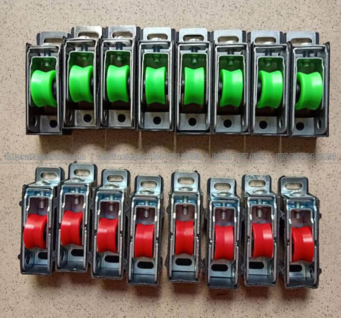 Mẫu bánh xe đơn lắp đặt cho cửa lùa nhôm kính