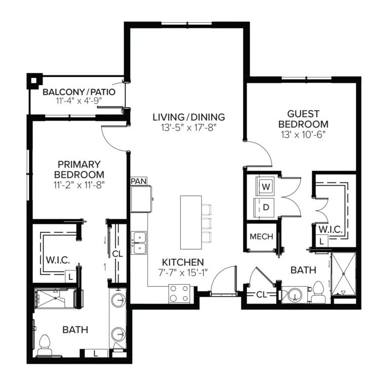 Glover A floor plan