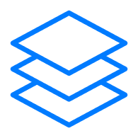 Separate stacked layers of data