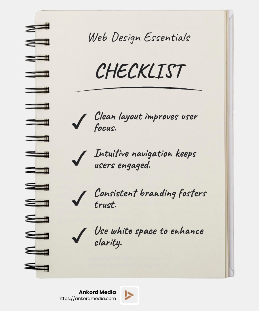 Quote about brand consistency - web design for startups infographic checklist-notebook
