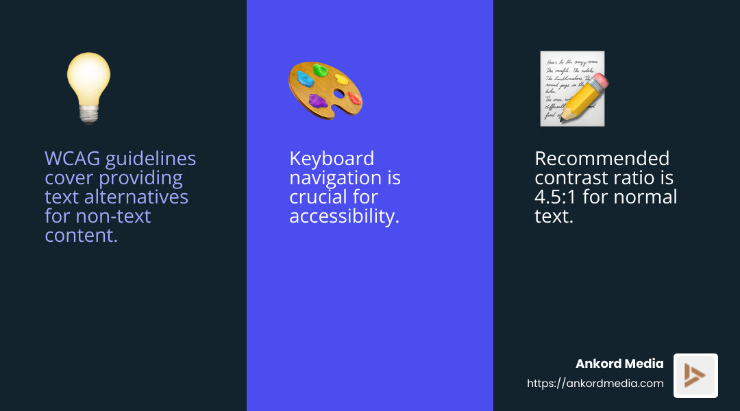 Color contrast is crucial for users with visual impairments. - ADA Website Compliance infographic 3_facts_emoji_blue