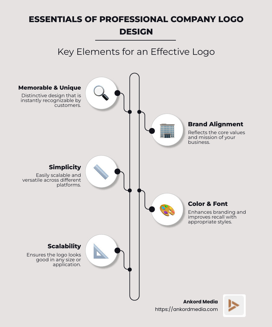 Infographic on the essentials of professional company logo design - professional company logo design infographic infographic-line-5-steps-neat_beige