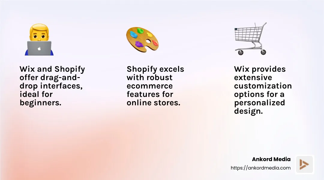 Easy-to-use website builders can save time and resources for small businesses. - website building for small business infographic 3_facts_emoji_light-gradient