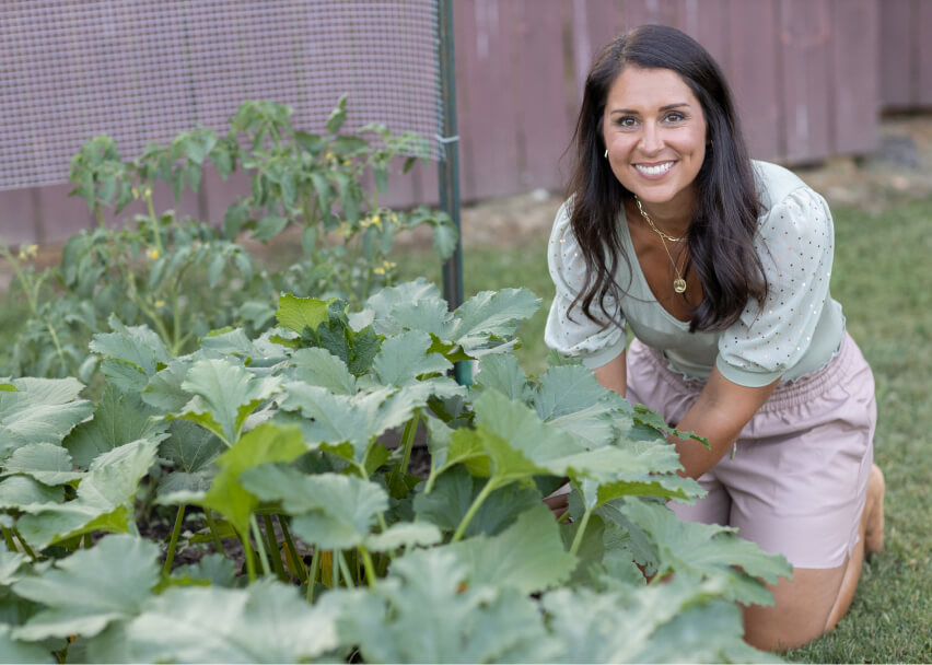 Diana in her garden