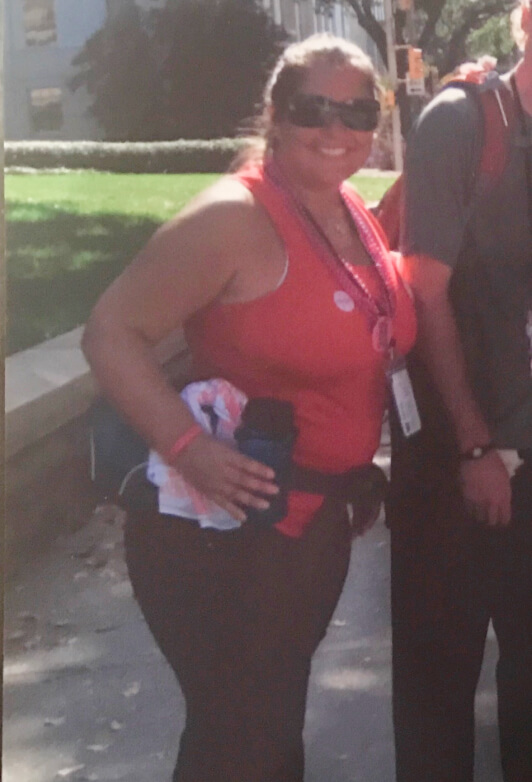 Diana's before picture overweight