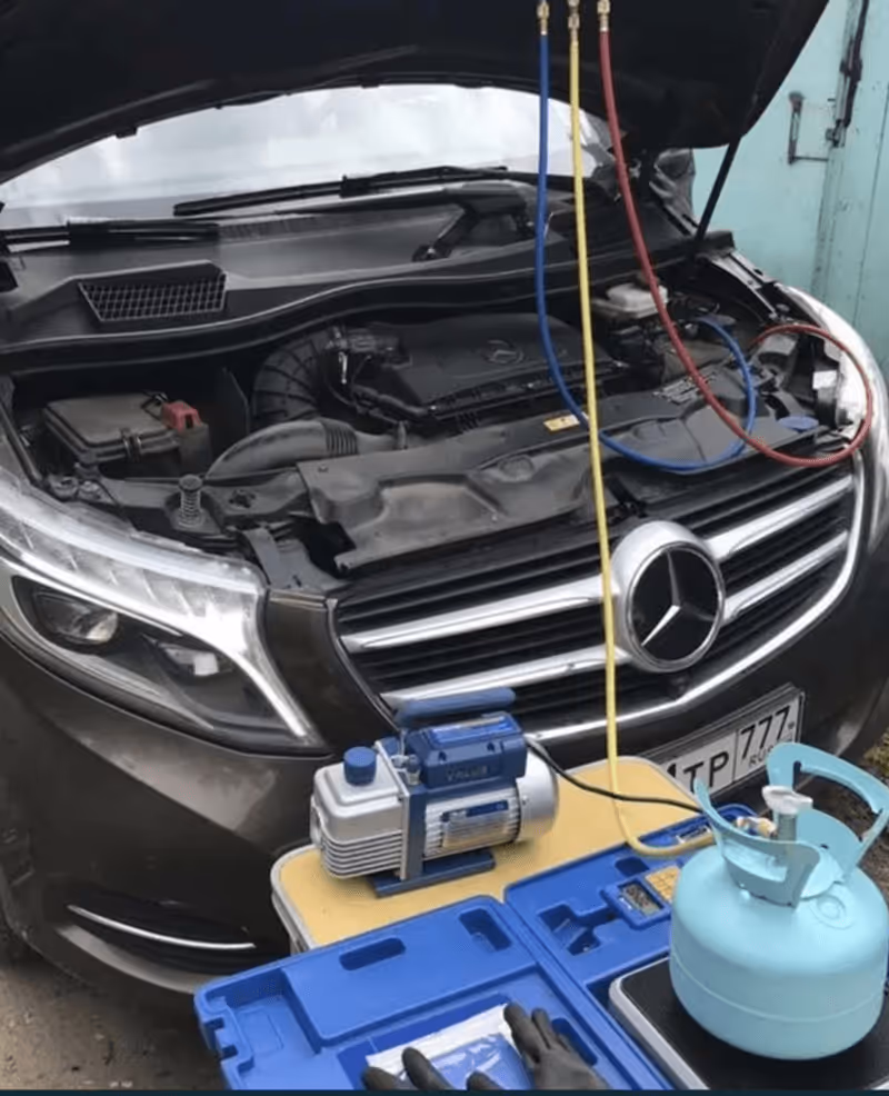 mobile mechanic air conditioning ac repair and fill-up