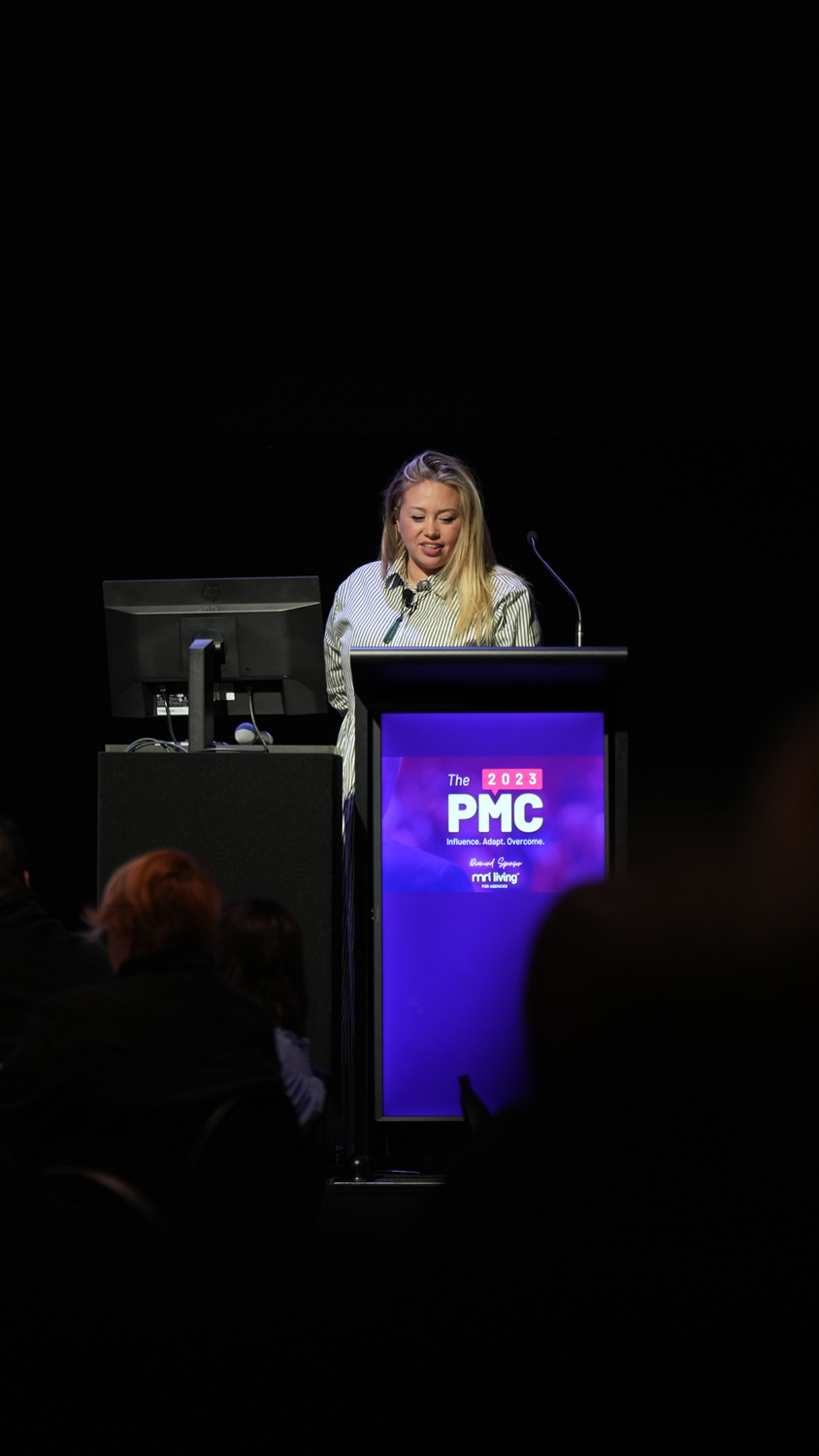 Speaker presenting at The PMC