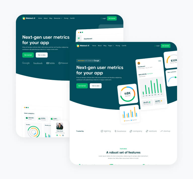Pages Included - Webtech X Webflow Template