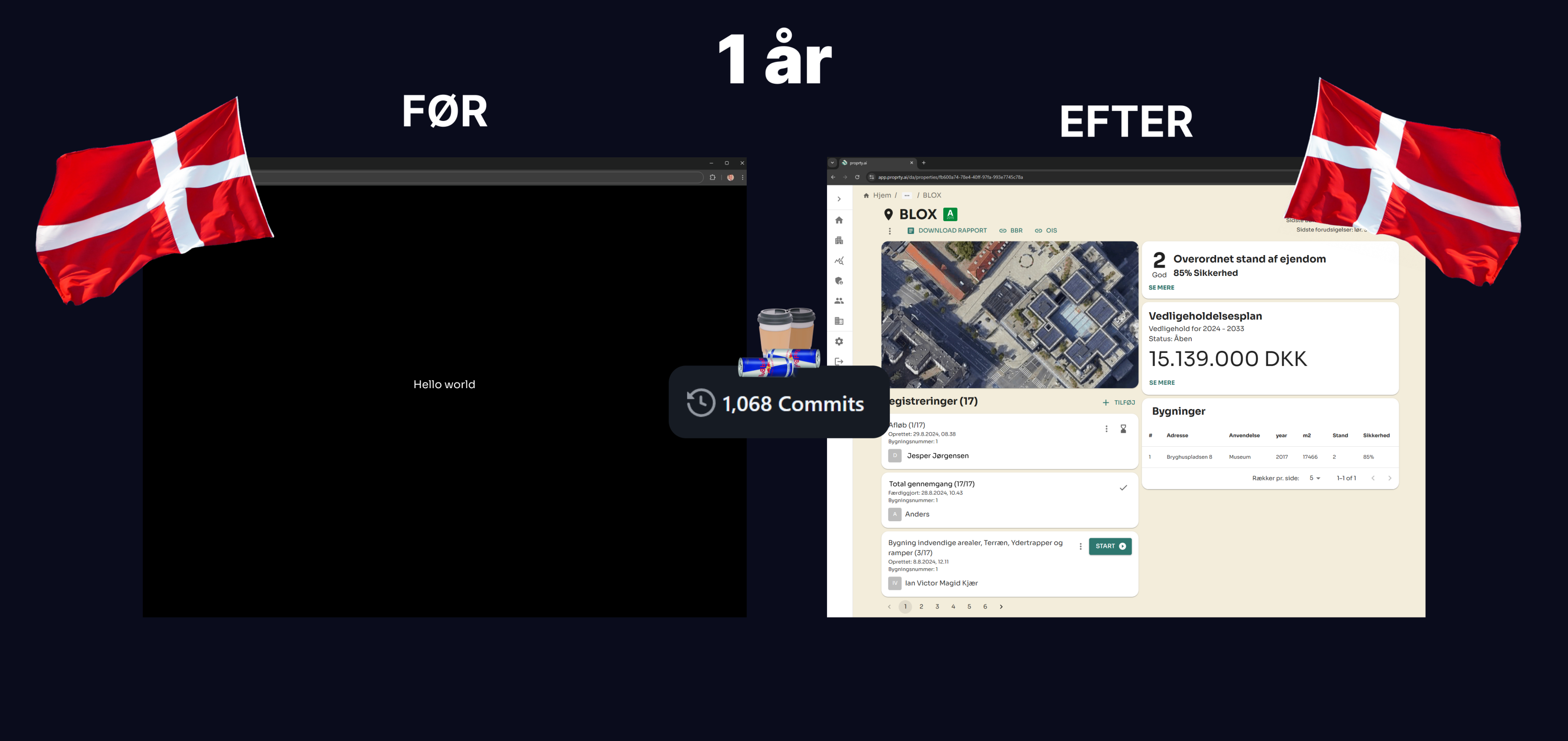 proprty.ai kodebassen fylder 1 år!