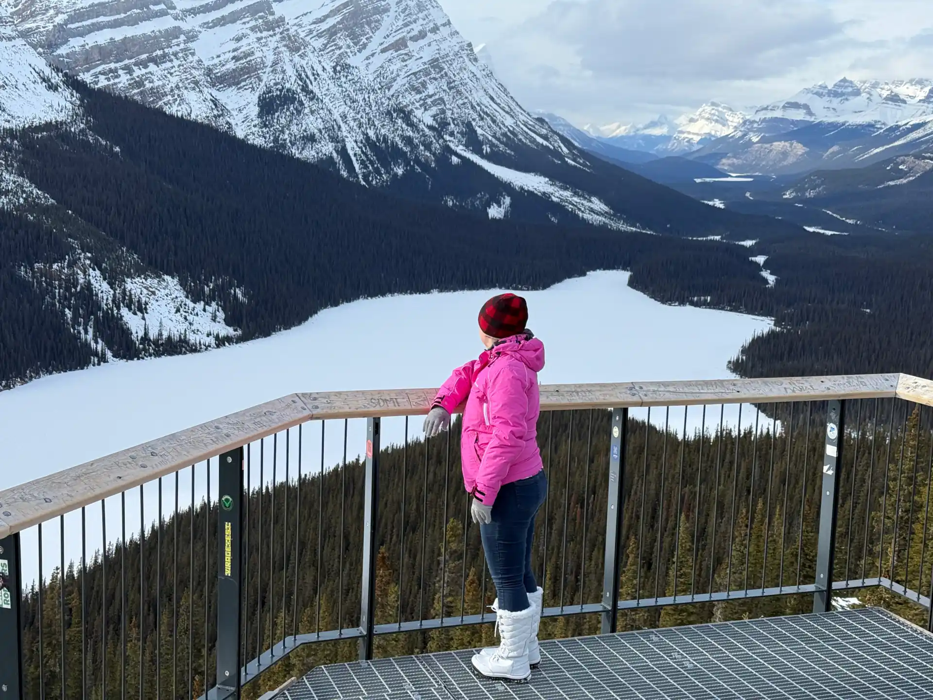 A hiker on sulphur mountain, Banff Gondola Hike.