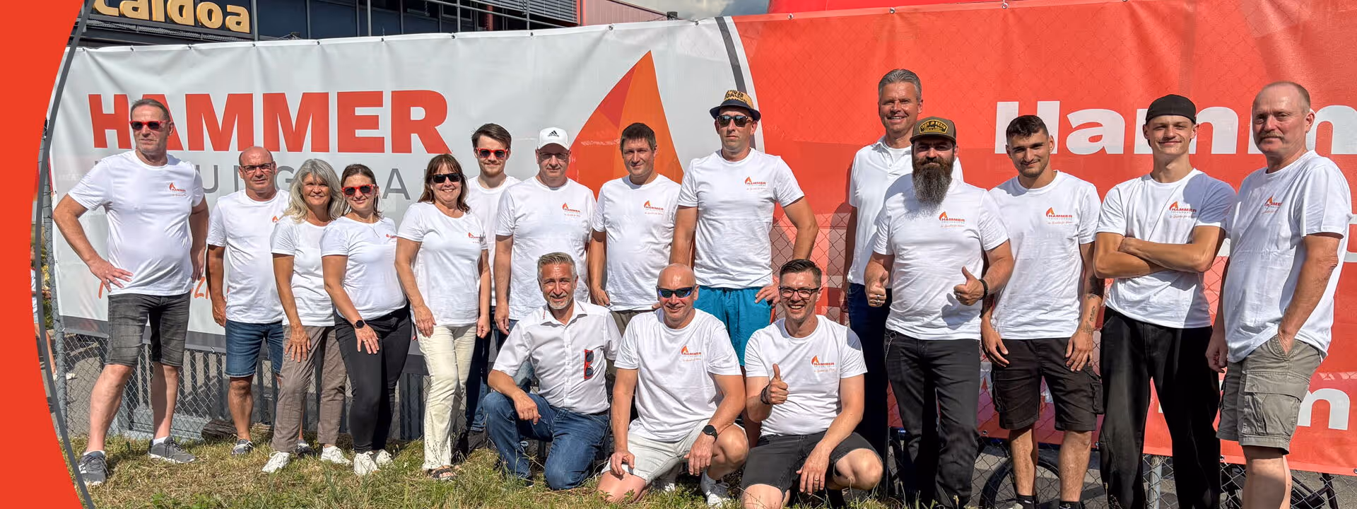 Teamfoto Hammer bei Ausflug