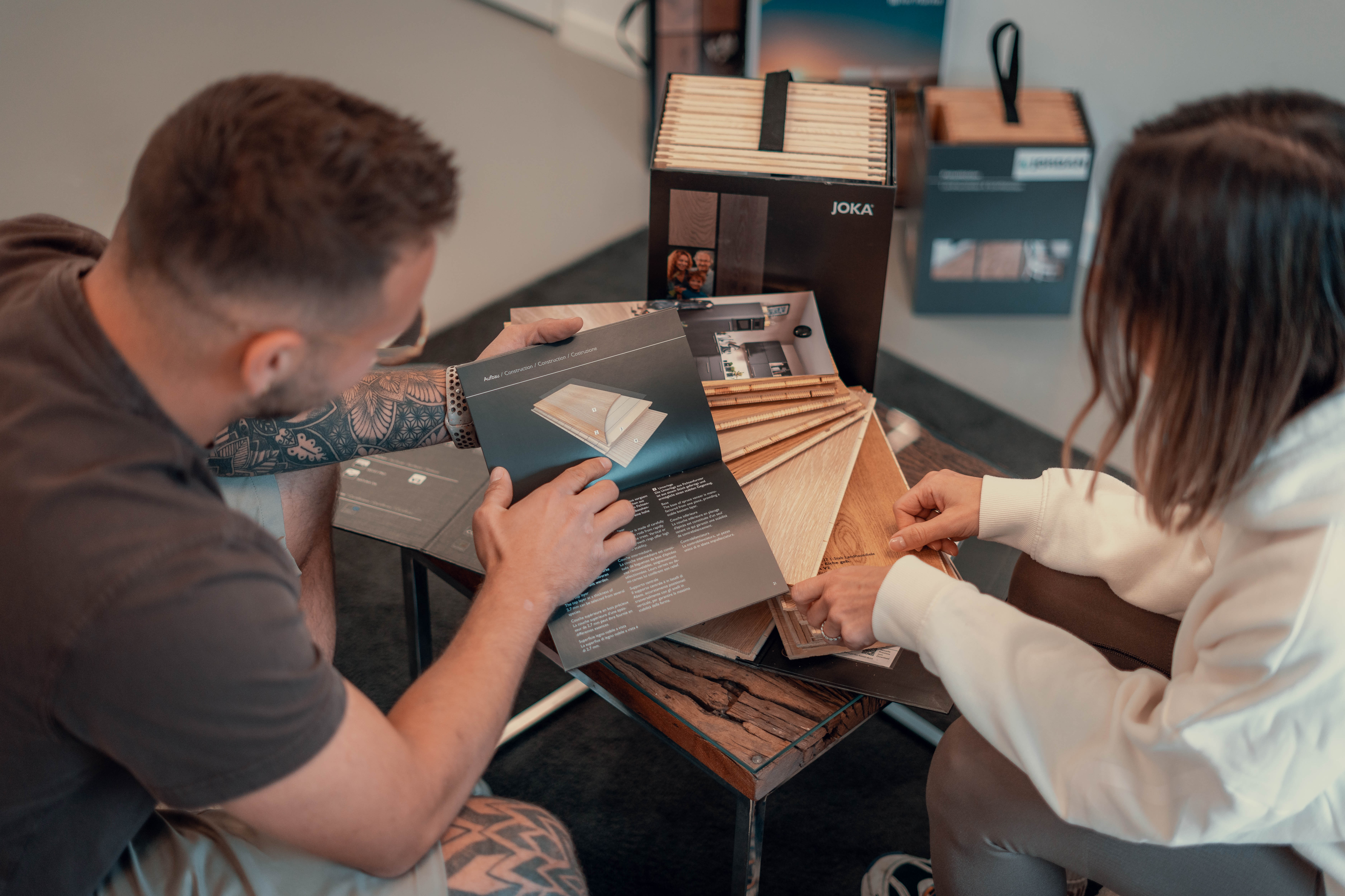 Neu verlegter Parkettboden Bodenleger Parkettleger Hamburg