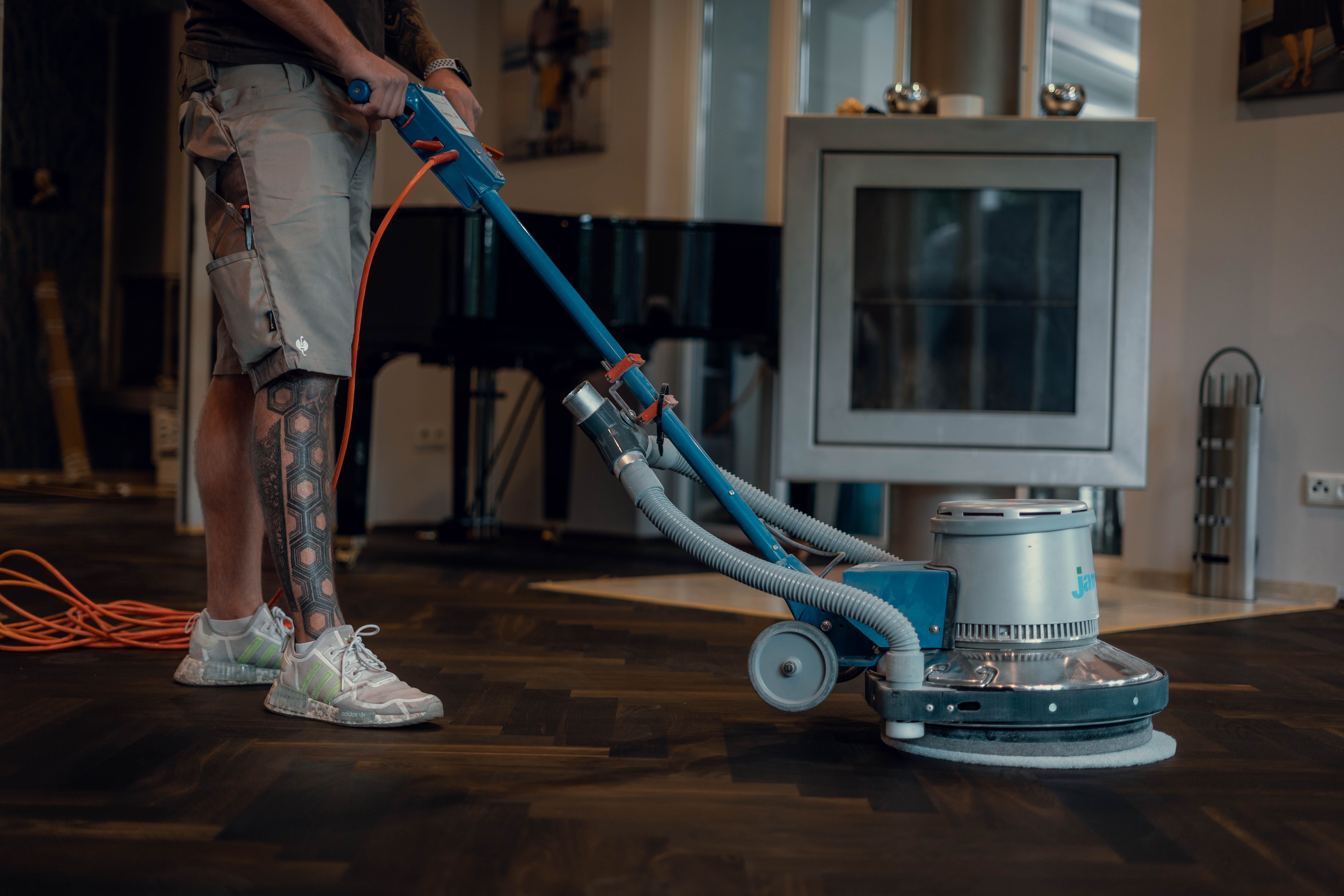 Neu verlegter Parkettboden Bodenleger Parkettleger Hamburg