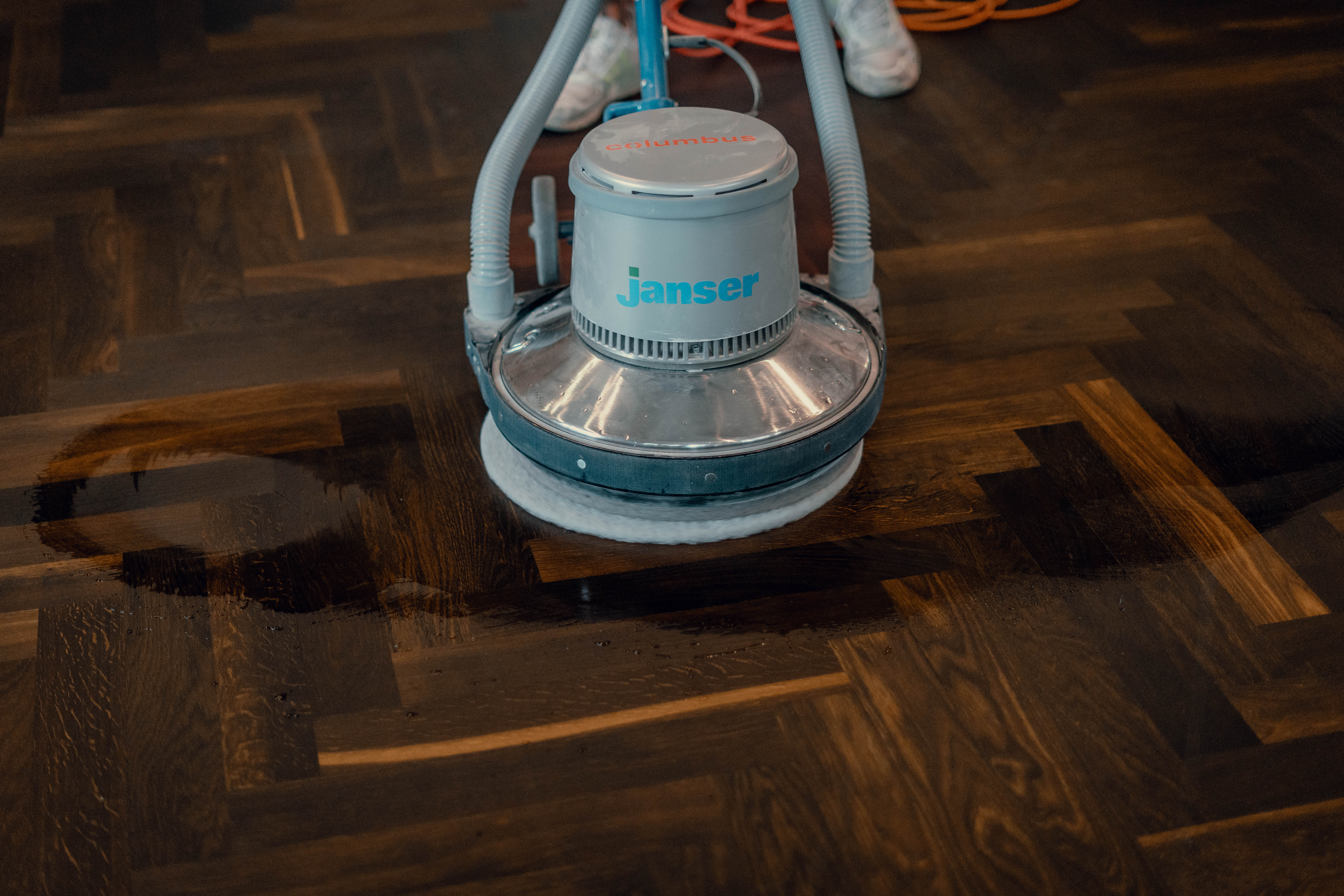 Neu verlegter Parkettboden Bodenleger Parkettleger Hamburg