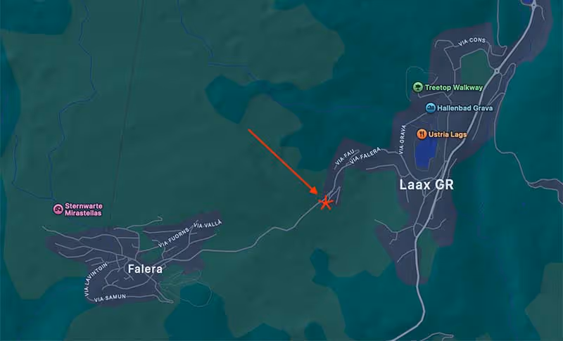 Simplified map of Castellina Marittima, Tuscany